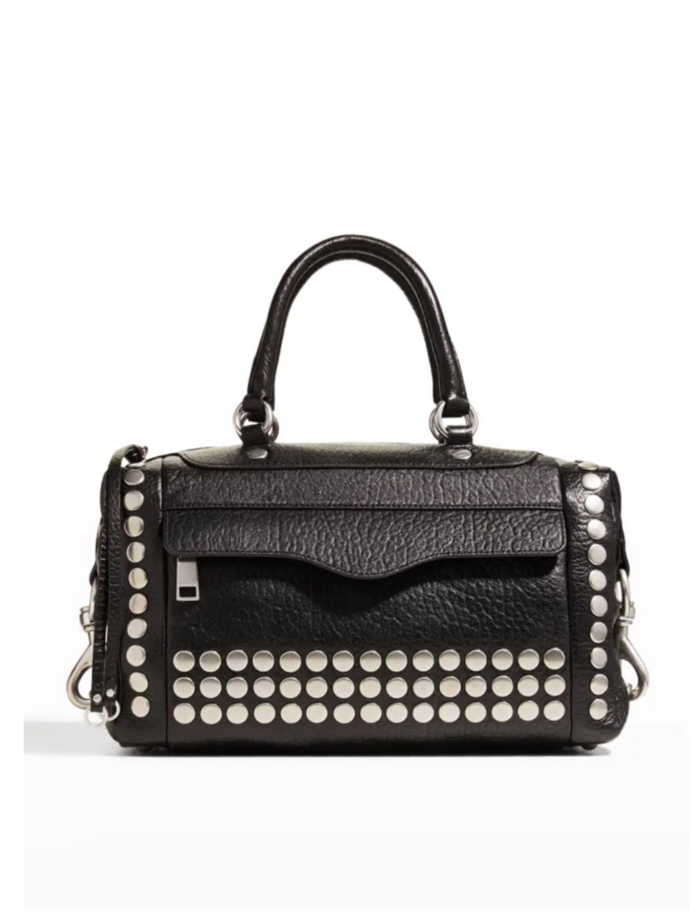 ISO Rebecca Minkoff MAB Studded Satchel (Morning After Bag) Silver Studs